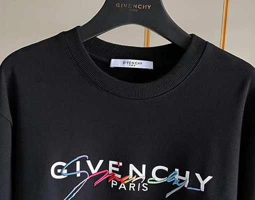 ジバンシイ服スーパーコピー GIVENCHY刺繍ロゴ スウェットTシャツ