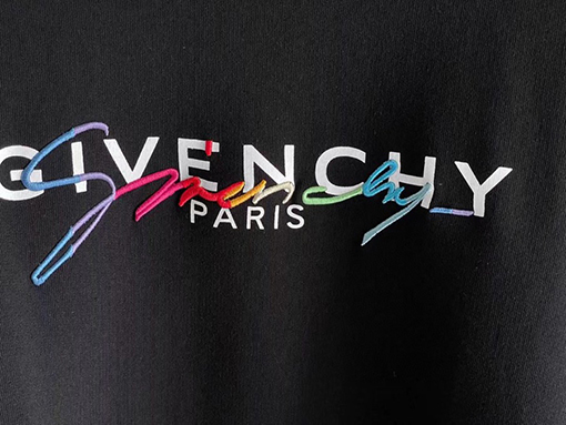 ジバンシイ服スーパーコピー GIVENCHY刺繍ロゴ スウェットTシャツ
