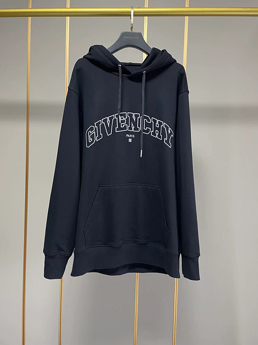 入荷!! ジバンシイ服スーパーコピー GIVENCHY刺繍ロゴ フード パーカー