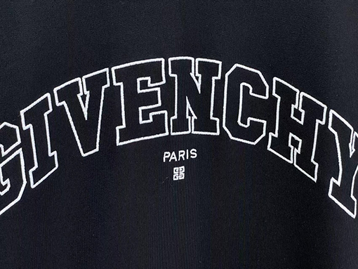 入荷!! ジバンシイ服スーパーコピー GIVENCHY刺繍ロゴ フード パーカー