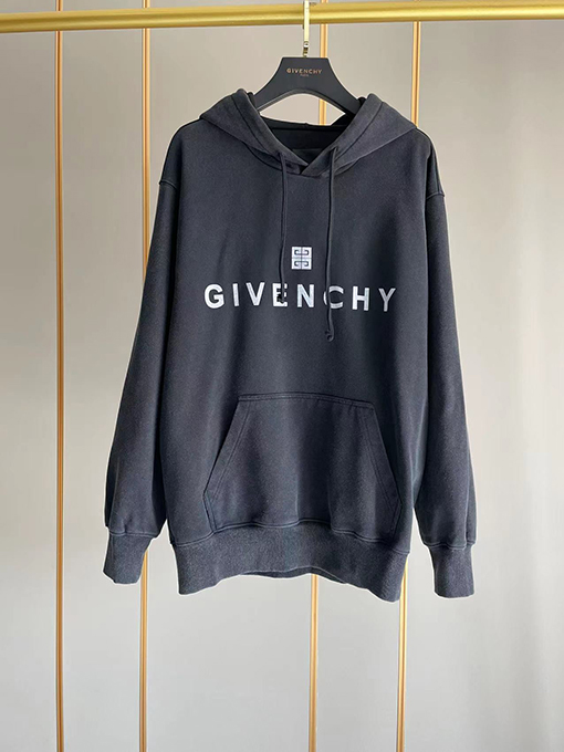 入荷!! ジバンシイ服スーパーコピー GIVENCHY刺繍ロゴ フード パーカー