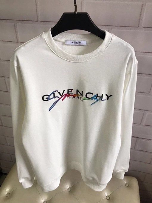 ジバンシイ服スーパーコピー GIVENCHY刺繍ロゴ スウェットTシャツ