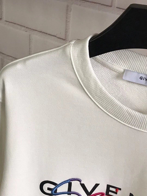 ジバンシイ服スーパーコピー GIVENCHY刺繍ロゴ スウェットTシャツ