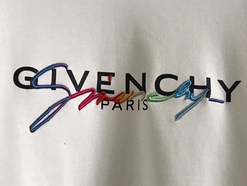 ジバンシイ服スーパーコピー GIVENCHY刺繍ロゴ スウェットTシャツ