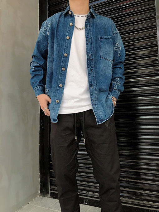 22ss   クロムハーツ服コピー  大人気 デニムシャツ