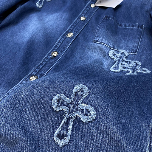 22ss   クロムハーツ服コピー  大人気 デニムシャツ