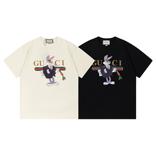ウサギ年限定  グッチ 半袖Tシャツ gucciプリント