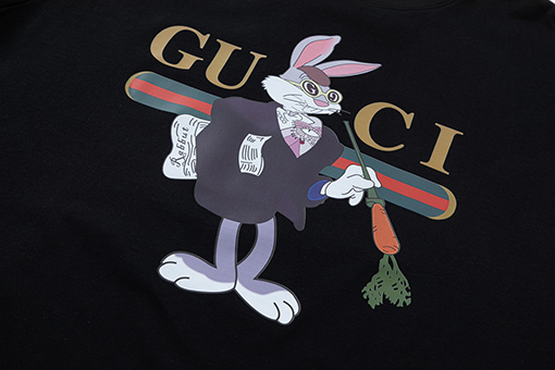 ウサギ年限定  グッチ 半袖Tシャツ gucciプリント