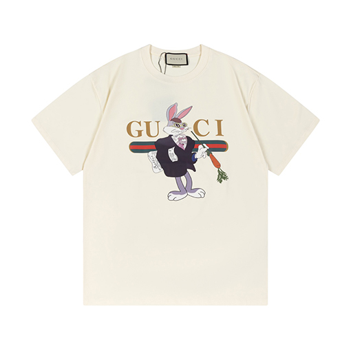 ウサギ年限定  グッチ 半袖Tシャツ gucciプリント