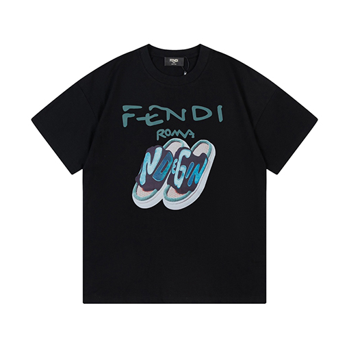 入荷  フェンディ服コピー 半袖Tシャツ FENDI プリント