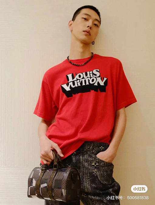 23新品ルイヴィトン服コピー プリント半袖Tシャツメンズファッション通販