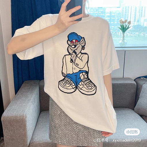 23新品ルイヴィトン服コピー プリント半袖Tシャツメンズファッション通販