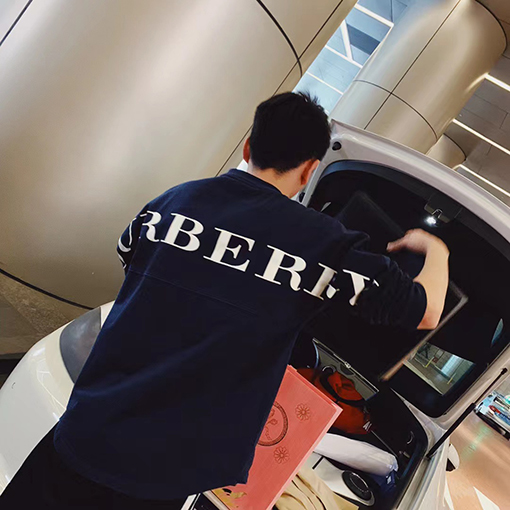 バーバリー長袖 Tシャツの通販 BURBERRYビッグロゴ
