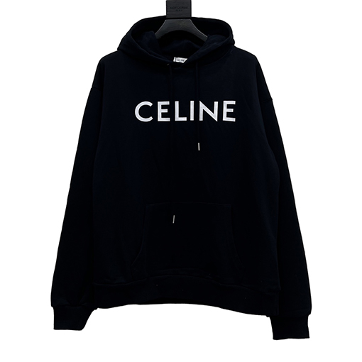 セリーヌ服コピーフード パーカーCELINEロゴ