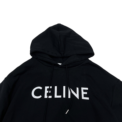 セリーヌ服コピーフード パーカーCELINEロゴ