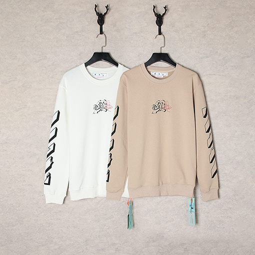 入荷!!オフホワイト服コピースウェット長袖 Tシャツ トップス