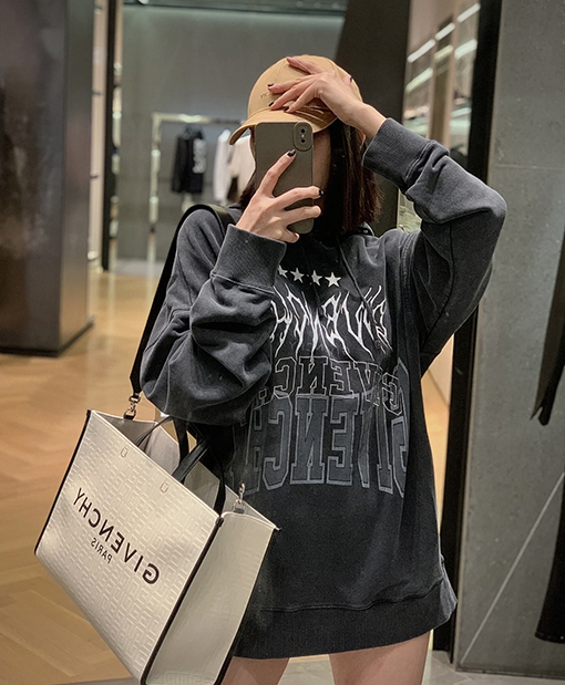 23SS新品ジバンシイスーパーコピーフード パーカー GIVENCHYロゴ