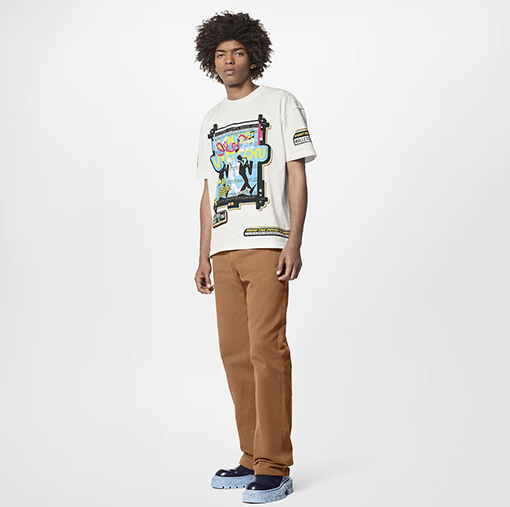ヴィトン服コピー 半袖 Tシャツ JAZZ FLYERS