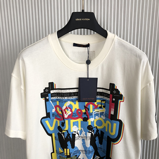 ヴィトン服コピー 半袖 Tシャツ JAZZ FLYERS