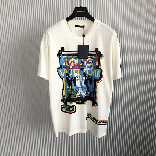 ヴィトン服コピー 半袖 Tシャツ JAZZ FLYERS