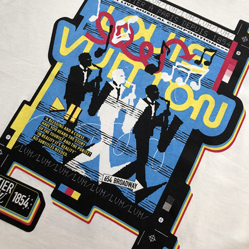 ヴィトン服コピー 半袖 Tシャツ JAZZ FLYERS