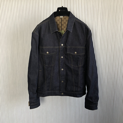 グッチ 両面 デニムジャケット Gジャン