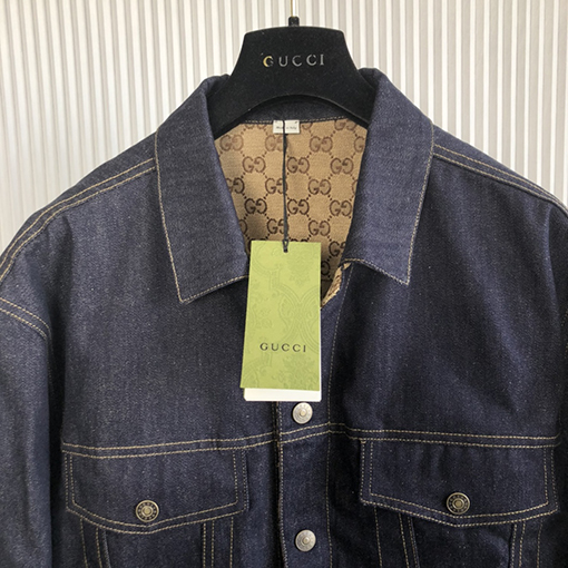 グッチ 両面 デニムジャケット Gジャン