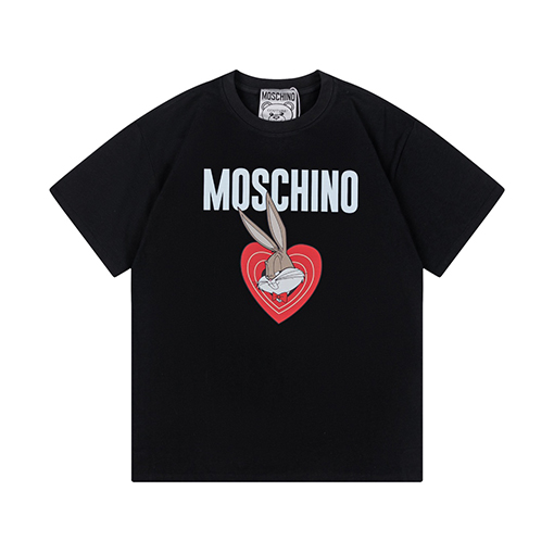 23新品!!モスキーノ 半袖 Tシャツスーパーコピーの通販 ハートウサギのイニシャルロゴ