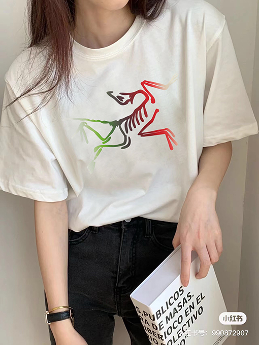 23新品!! Ayc Teryx服コピー袖 Tシャツの通販 デジタルカラー印刷グラデーションロゴ
