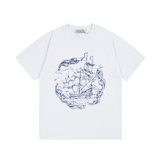 NEW ディオール服コピー半袖 Tシャツの通販 ヨットのロゴ