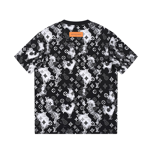 春新商品入荷!! ルイヴィトン半袖Tシャツ水墨性花イニシャルプリント
