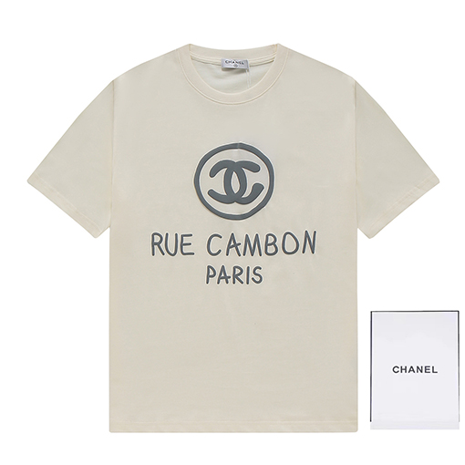 春新商品入荷!! シャネル服スーパーグラフィティカップル半袖Tシャツ