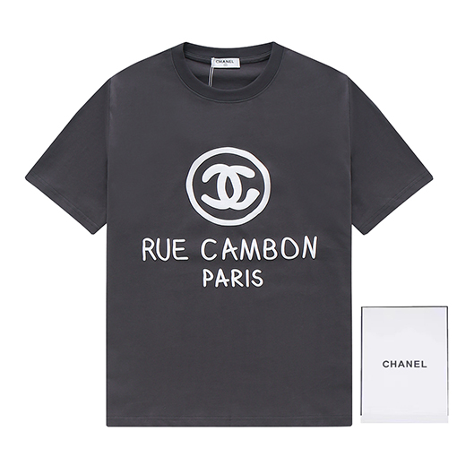 春新商品入荷!! シャネル服スーパーグラフィティカップル半袖Tシャツ