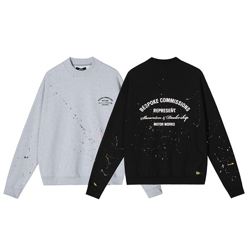 REPRESENT服スーパーコピー墨タートルネックマンツースウェットTシャツ