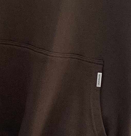 REPRESENT服コピー立体ロゴのプリントフードパーカーアイテム