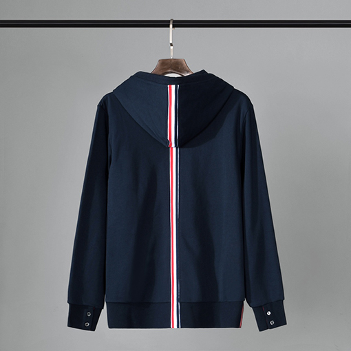 トムブラウン服スーパーコピ ジップアップ ジャケット後ろテープポイント