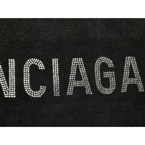 バレンシアガ服コピーオーバーSIZE背中のホットフィックス半袖 ❆2カラー❆