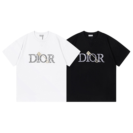 春新商品入荷!! ディオール服コピーDior刺繍半袖Tシャツ