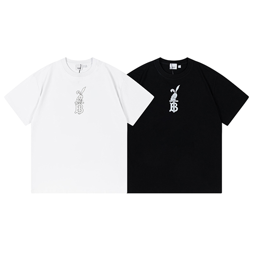 春新商品入荷!! バーバリー服コピーうさぎプリント半袖Tシャツ