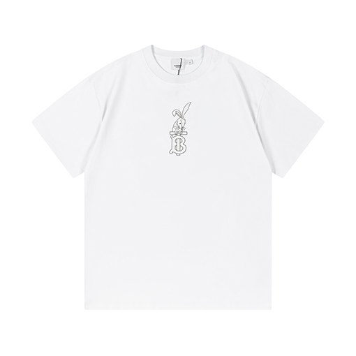 春新商品入荷!! バーバリー服コピーうさぎプリント半袖Tシャツ