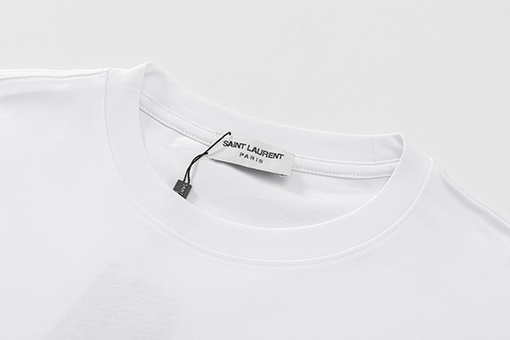 サンローランコピー半袖Tシャツ YSLカラードリルレタリングロゴ