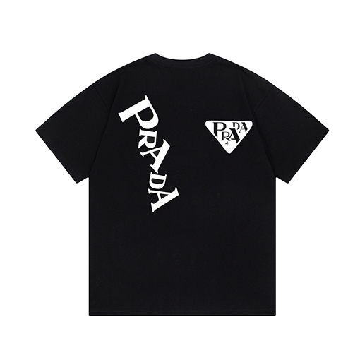 プラダコピープリント半袖Tシャツメンズファッション通販 2色