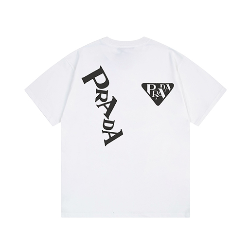 プラダコピープリント半袖Tシャツメンズファッション通販 2色