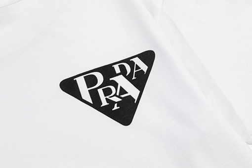 プラダコピープリント半袖Tシャツメンズファッション通販 2色