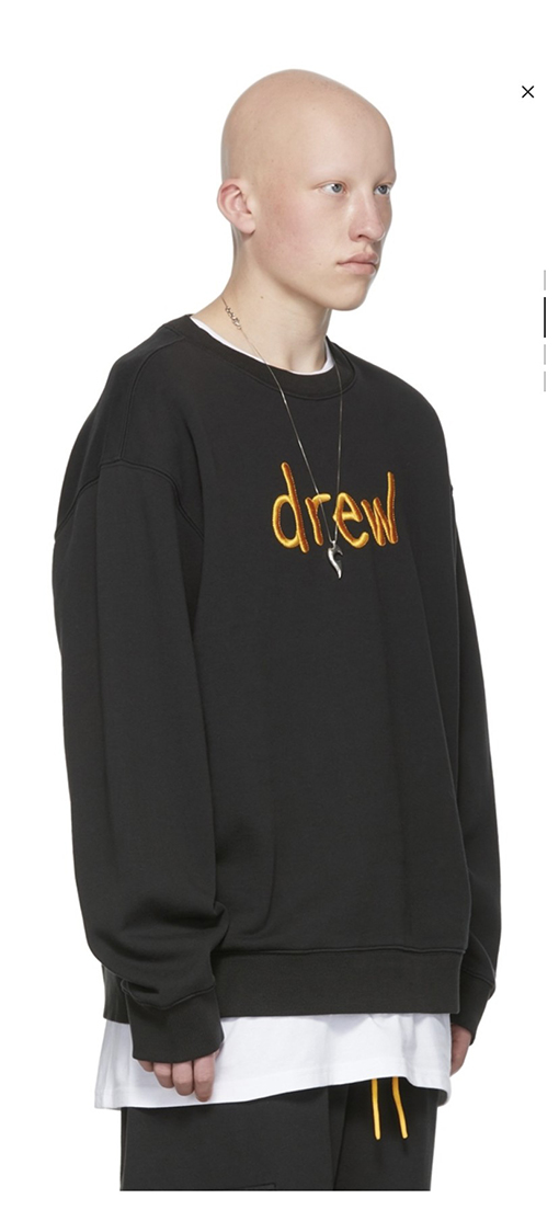 Drew houseコピー スウェットTシャツ   drewロゴ