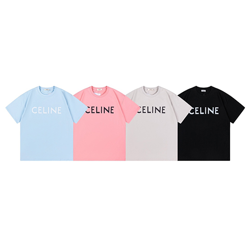23新品!!セリーヌコピープリント半袖TシャツCELINE ロゴ