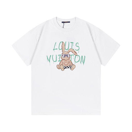 23新品!!ルイヴィトンコピープリント半袖Tシャツメンズファッション通販 2色