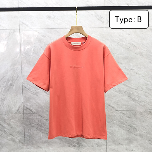 フィアオブゴッド半袖TシャツスーパーコピーFOG ESSENTIALS シーズン8 植毛レタリングスモールロゴ