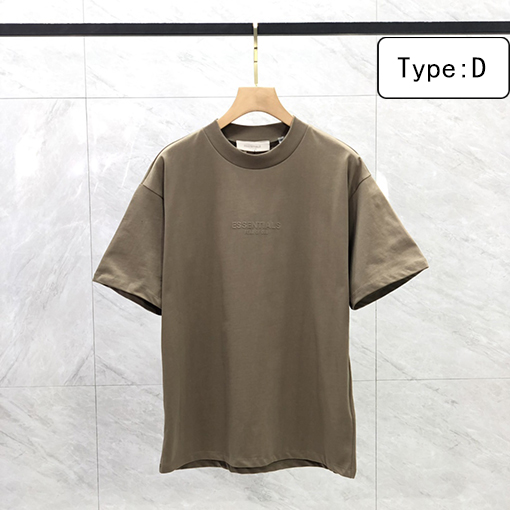 フィアオブゴッド半袖TシャツスーパーコピーFOG ESSENTIALS シーズン8 植毛レタリングスモールロゴ