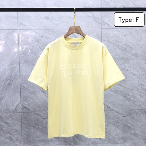 フィアオブゴッド半袖TシャツコピーFOG ESSENTIALS シーズン8 植毛レタリング ビッグロゴ 半袖Tシャツ